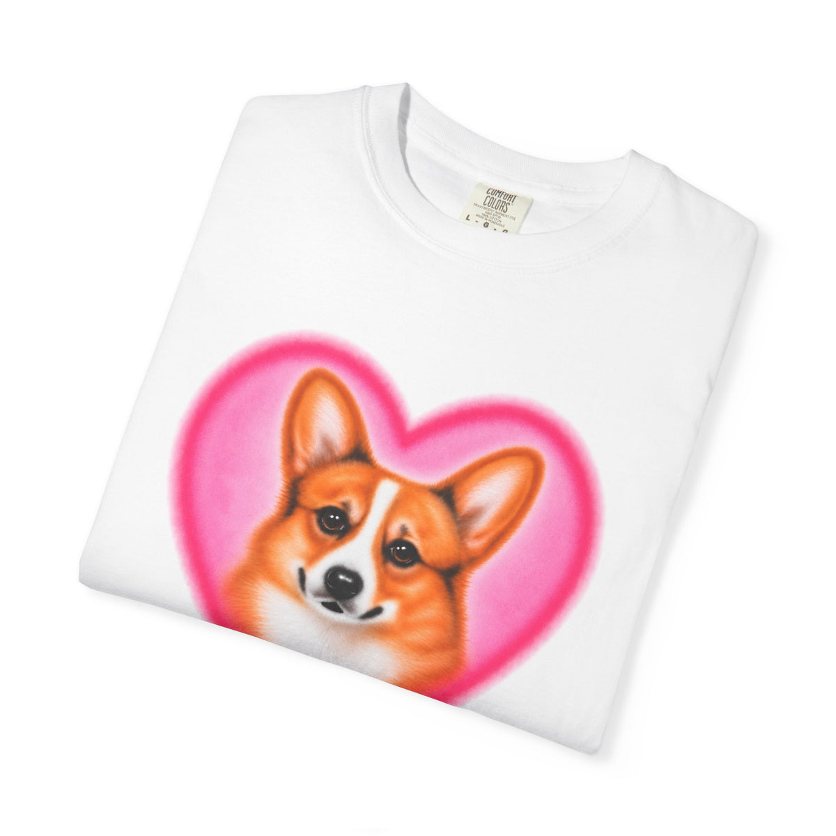 corgi airbrush printed tee